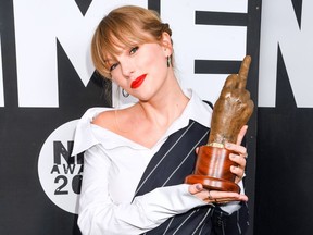 Taylor Swift at the NME Awards.