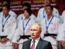 Russian President Vladimir Putin takes part in a ceremony to award prize winners of an international judo tournament on the sidelines of the Eastern Economic Forum in Vladivostok, Russia September 12, 2018. 