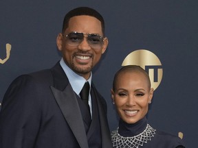 Will Smith and Jada Pinkett Smith at the Screen Actors Guild  Awards on Feb. 27, 2022.