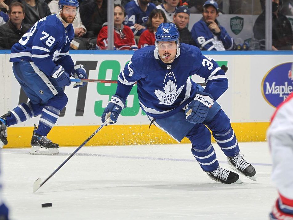 Toronto Maple Leafs Auston Matthews Blue Big and Tall Goal Record
