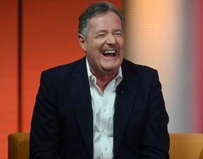 Journalist and TV presenter Piers Morgan appears on BBC’s Sunday Morning presented by Sophie Raworth in London on April 24, 2022.