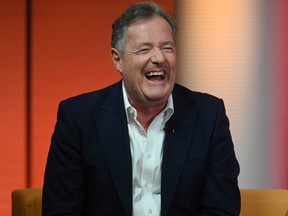 Journalist and TV presenter Piers Morgan appears on BBC's Sunday Morning presented by Sophie Raworth in London on April 24, 2022.