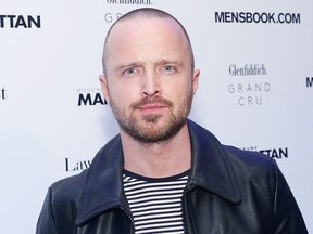 Actor Aaron Paul attends a Manhattan Magazine and Mensbook.com event at BMW of Manhattan on Oct. 22, 2019 in New York City.