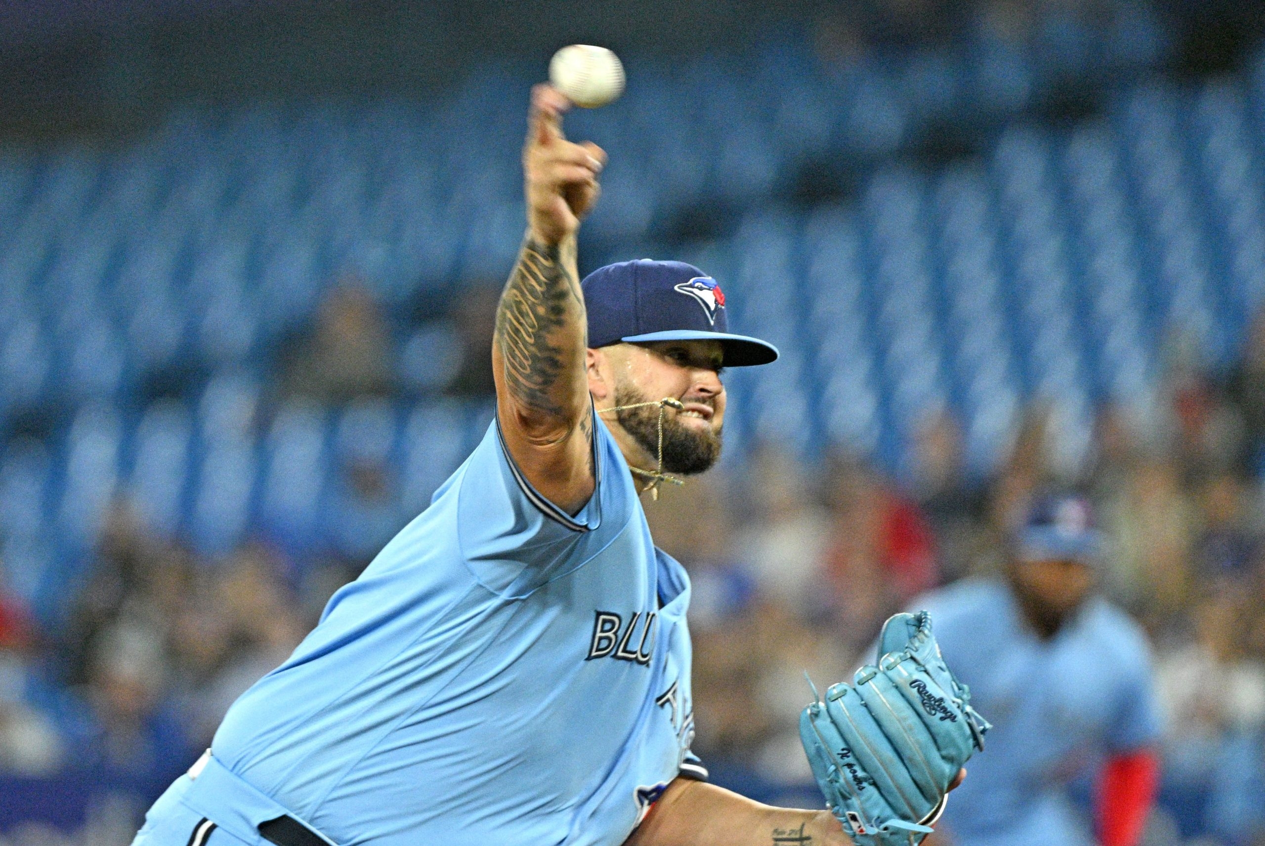 Blue Jays' Romano misses Friday's game vs. Red Sox with forearm