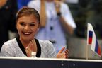In this file photo taken on June 6, 2008, former Russian gymnast Alina Kabaeva attends the senior event at European Championships in Rhythmic Gymnastics in Turin.