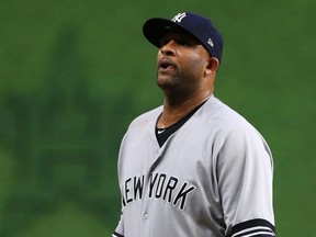 Retired major league pitcher CC Sabathia has been hired by MLB to work with the commissioner's office, the league announced Wednesday, April 6, 2022.