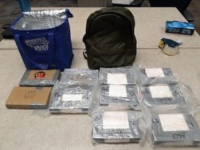 Durham regional Police Drug Enforcement Unit officers executed search warrants in Toronto seizing 15 kilograms of cocaine at one location and 10 kilograms of cocaine at another on Monday, April 11, 2022.