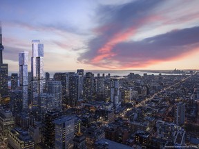 Forma, a mixed-use, Frank-Gehry designed development located in Toronto’s Entertainment District will feature two residential towers of 73 storeys and 84 storeys each.