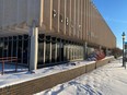 Enid Public Library in Enid, Okla. on a snowy, sunny day.
