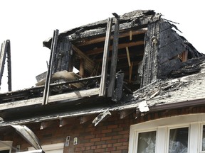 Three people narrowly escaped an early-morning three-alarm blaze that gutted their top-floor apartment of a home on Avenue Rd. just north of Upper Canada College at Kilbarry Rd. on Saturday, April 29, 2022.