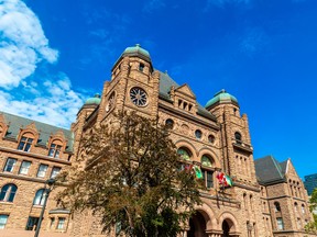 Legislative Assembly of Ontario, Parliament Building in Toronto.