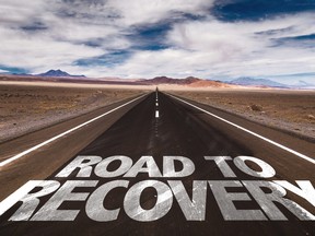 Road to Recovery sign