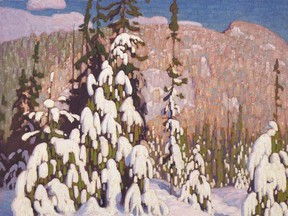 Group of Seven painter Lawren Harris stunning Winter Landscape.