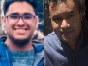 Homicide 19 Kartik Vasudev, right, and Homicide 20 Elijah Eleazar Mahepath were killed by the same man, Toronto Police allege.