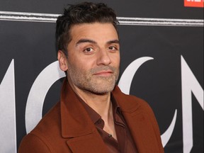 Oscar Isaac attends the Moon Knight Los Angeles Special Launch Event on March 22, 2022.