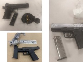 Items allegedly seized by Toronto Police in drug and firearm trafficking investigation Project FIT.