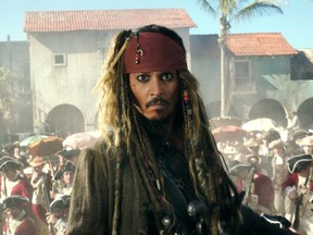 Johnny Depp in 'Pirates of the Caribbean: Dead Men Tell No Tales'