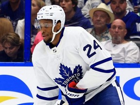 Wayne Simmonds of the Toronto Maple Leafs.