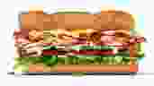 The Chicken Bacon and Peppercorn Ranch sandwich is one of five new offerings being introduced by Subway Canada on April 25, 2022.