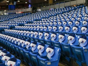 The Toronto Blue Jays prepare for the upcoming season at the Rogers Centre on Thursday April 7, 2022.