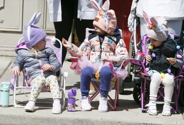 The Toronto Beaches Lions Easter Parade returned on Sunday, April 17, 2022. VERONICA HENRI /TORONTO SUN