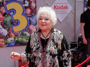 Estelle Harris attends the "Toy Story 3" premiere in Los Angeles, June 13, 2010.