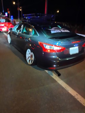 Illegally modified vehicles corralled by York Region cops at car meet Illegally modified vehicles corralled by York Region cops at car meet