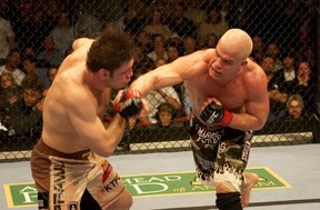 Tito Ortiz, right, was one of MMAs all-time greats. UFC
