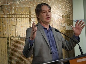 Toronto Councillor Gord Perks is pictured at City Hall after a budget meeting on Jan. 10, 2020.