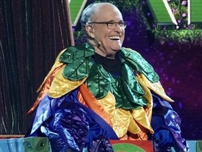 Rudy Giuliani is pictured  on "The Masked Singer."