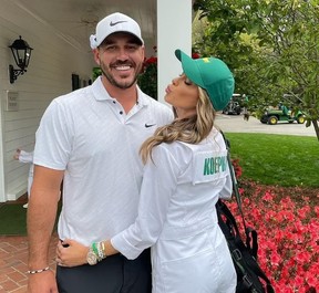 The future Mrs. Brooks Koepka and the man man of the hour. JENA SIMS/ INSTAGRAM