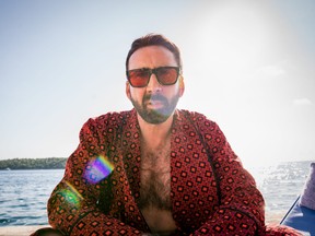 Nicolas Cage ("Nick Cage") contemplates his career while poolside in Mallorca, Spain, in The Unbearable Weight of Massive Talent.