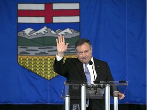 Jason Kenney meets supporters after speaking at an event at Spruce Meadows in Calgary on Wednesday, May 18, 2022.