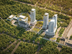 Central Park will feature five residential towers ranging in size from 12 to 31 storeys with 1,478 units in total.
