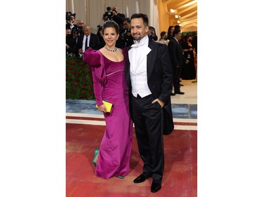 Vanessa Nadal and Lin-Manuel Miranda attend The 2022 Met Gala Celebrating "In America: An Anthology of Fashion" at The Metropolitan Museum of Art on May 2, 2022 in New York City.