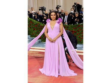Mindy Kaling attends the 2022 Met Gala celebrating "In America: An Anthology of Fashion" at the Metropolitan Museum of Art on May 2, 2022 in New York City.