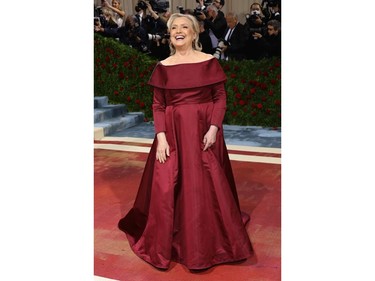 Hillary Rodham Clinton attends the 2022 Met Gala celebrating "In America: An Anthology of Fashion" at the Metropolitan Museum of Art on May 2, 2022 in New York City.
