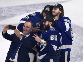 Head coach Jon Cooper and his Lightning are two-time defending Stanley Cup champions.