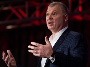 “I think we should be absolutely clear, we protected 21 jobs for our Canadian players and that’s fundamental to who we are,” 
CFL commissioner Randy Ambrosie said Friday of the collective bargaining agreement. Nick Iwanyshyn/THE CANADIAN PRESS