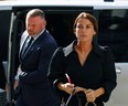 Coleen Rooney arrives with her husband, Derby County Manager Wayne Rooney, at the Royal Courts of Justice, in London May 17, 2022.