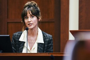 Gina Duters, a friend of actor Johnny Depp, will testify in a court of Fairfax County Circuit Court in Fairfax, Virginia, on Thursday, April 14, 2022.