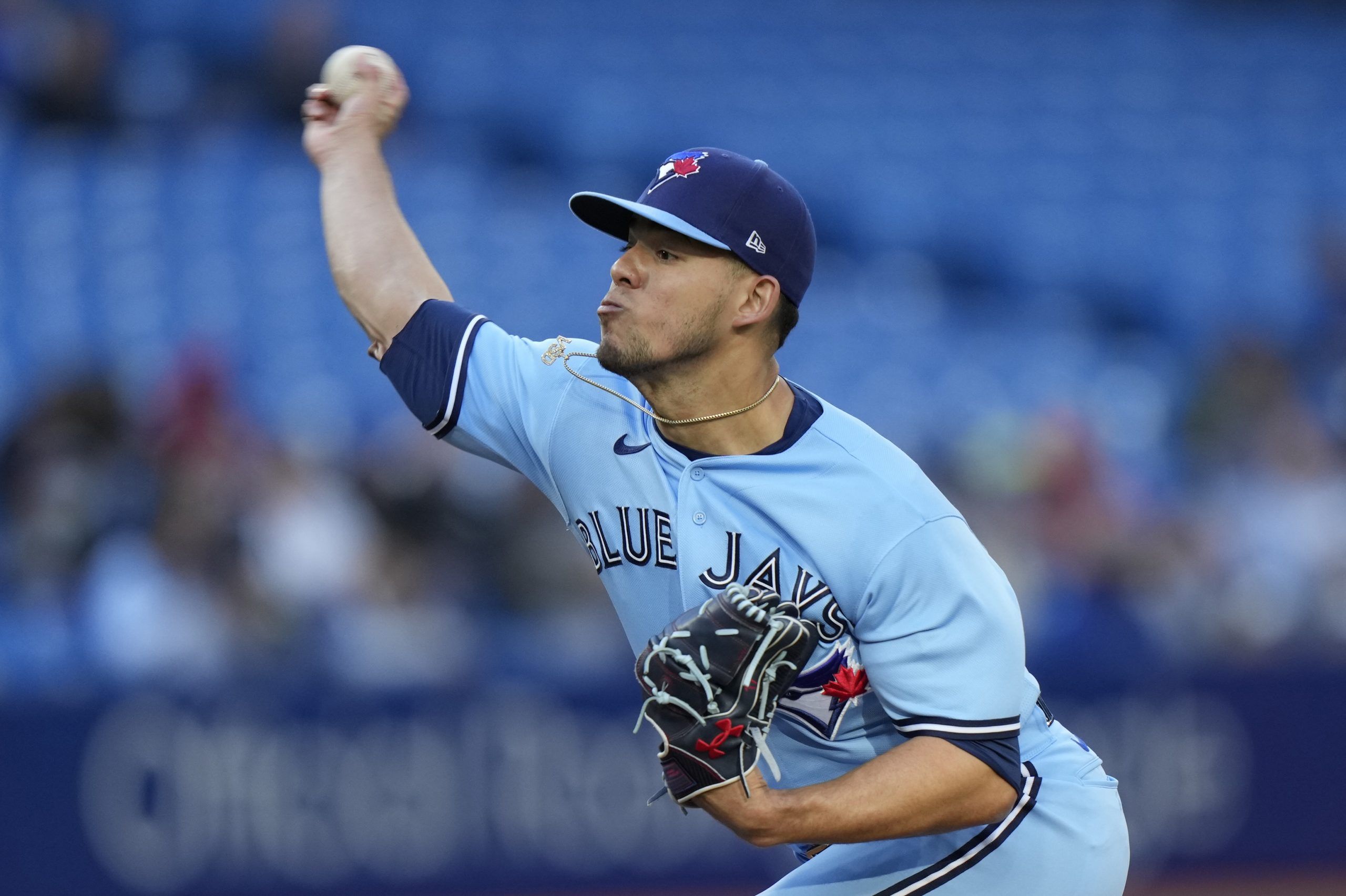 Blue Jays Reliever Jordan Romano exited tonight's All-Star Game
