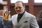 Johnny Depp appears in the courtroom during a break at the Fairfax County Circuit Courthouse in Fairfax, Va., Thursday, May 19, 2022. 