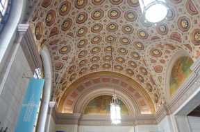 The lobby of the Terminal Tower features this very fancy ceiling. Laura Shantora Nelles/Toronto Sun