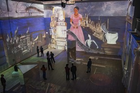 The Immersive Frida Kahlo exhibit at the Lighthouse Artspace located at Yonge St. and Queen's Quay in Toronto.