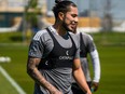 Toronto FC defender Carlos Salcedo is all smiles in a picture released by the teams communications department.