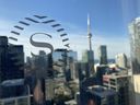 The view from the Sheraton Centre Toronto Hotel's exlusive 43rd-floor lounge. 