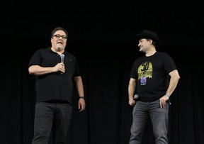 Jon Favreau and Dave Filoni seen at Star Wars Celebration in Anaheim, Calif.