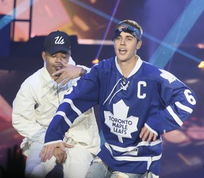 Justin Bieber takes his Purpose Tour to the Air Canada Centre in Toronto, Ont. on Wednesday, May 18, 2016.