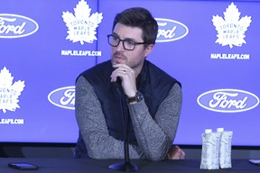 The appointment of Jason Spezza as special assistant to Kyle Dubas technically leaves the Maple Leafs’ general manager with three AGMs. (Veronica Henri/Toronto Sun)